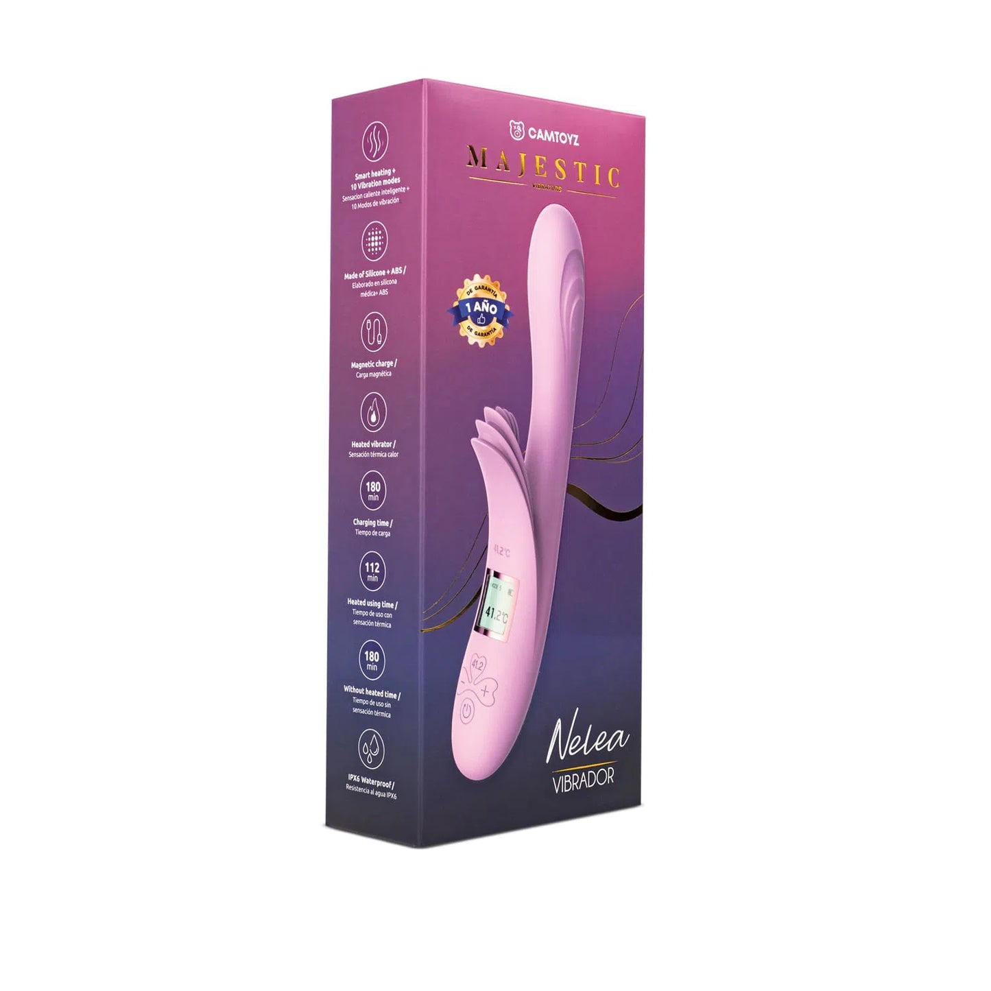 Vibrador Doble Nelea Lila