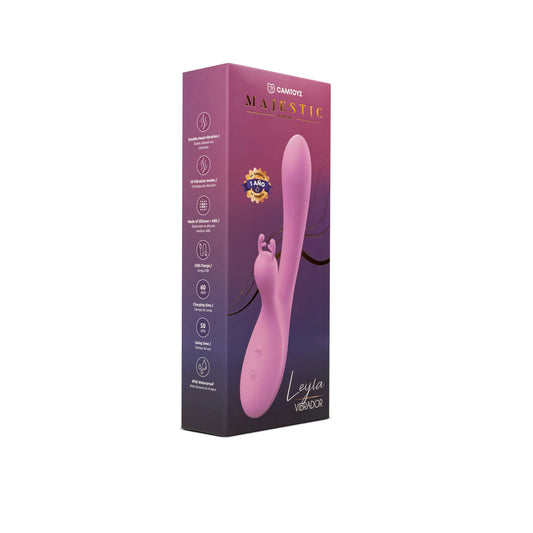 Vibrador Doble Leyla fucsia