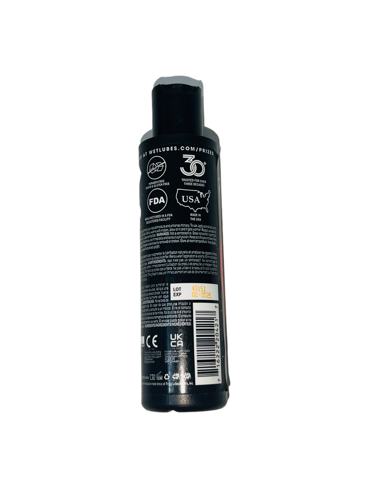 Lubricante Americano hipo alergénico