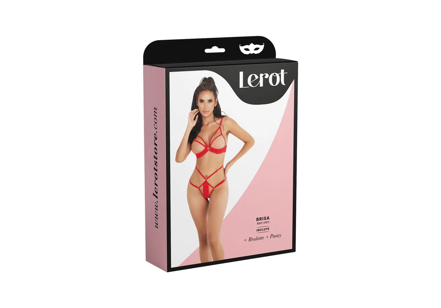 Conjunto Lencería Brisa Rojo